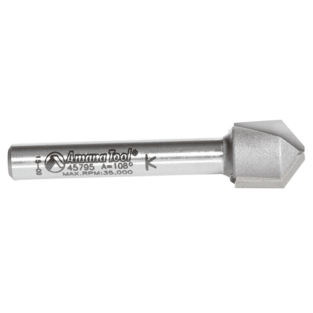 Ideal for shaping Aluminum Composite Panels and exterior cladding using Amana folding V-groove router bit