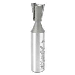 Amana 1/2" shank router bit with 5/8" cutting height for precision woodworking