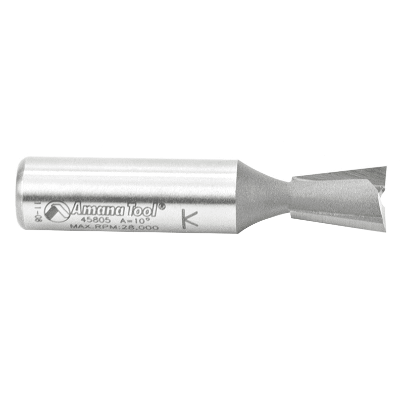 3/8" x 2-1/2" Dovetail Router Bit, 1/2" Shank - Alt Image 1