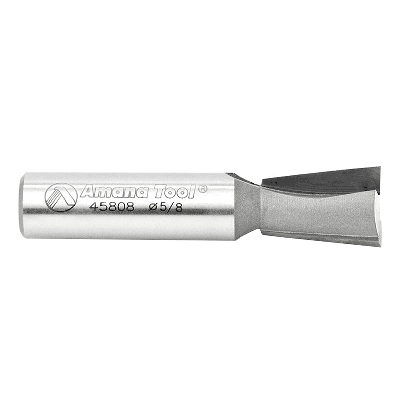 Amana 2-flute 5/8" x 2-5/8" dovetail router bit with 1/2" shank