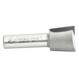 Amana Right Hand Dovetail Router Bit with 2-Flute design and 1/2" Shank for stair stringers
