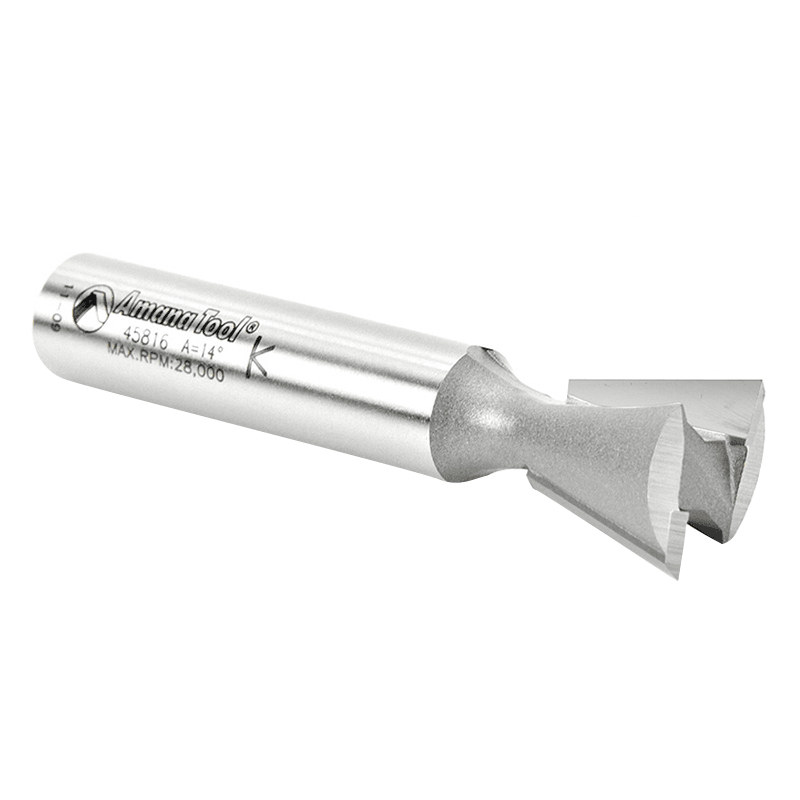 Amana 2-Flute Router Bit for Half-Blind Dovetail Jigs