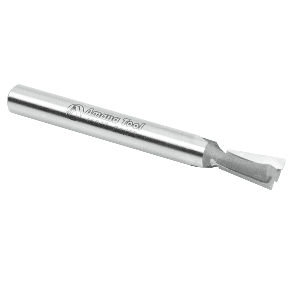 Amana 9/32" x 2-13/32" dovetail router bit with 2 flutes and 1/4" shank