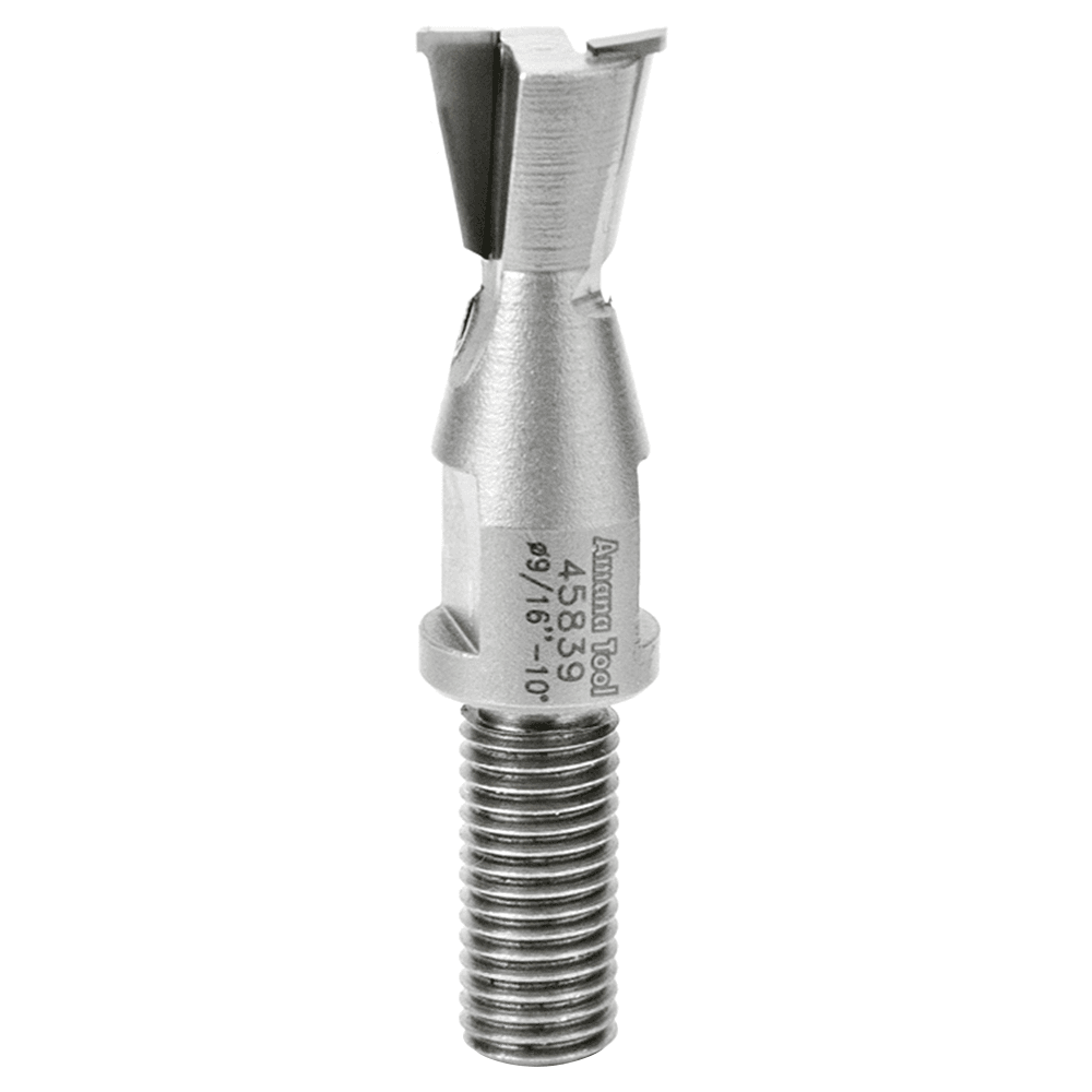 Amana Dovetail Router Bit, 9/16" x 1-1/2", 3/8" Shank for Brookman Machines, BSF