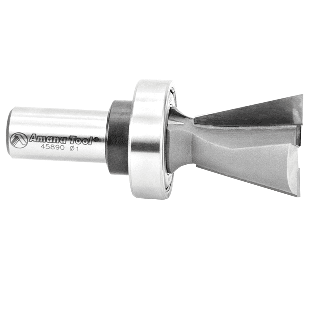 Amana 1" x 2-3/4" Keller Dovetail Router Bit - Front View