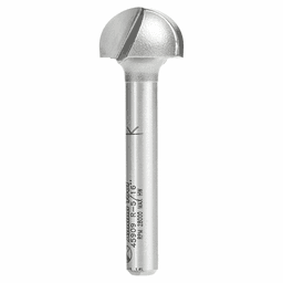 Amana 5/8" x 2" x 5/16" Radius Core Box Router Bit with 1/4" Shank for Fluted Moldings and Millwork