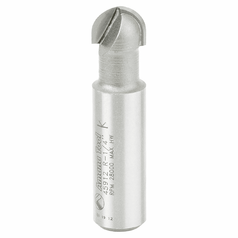 1/2" Shank Core Box Router Bit for CNC Machines and Cutting Boards