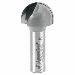 1/2" Shank Core Box Router Bit for Fluted Moldings and Columns