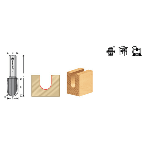 Amana Router Bit for Fluting Laminate and Hardwood