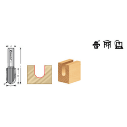 Extra Deep Core Box Router Bit - 1-1/4" Cutting Height for Deeper Flutes on Softwood and Veneered Plywood