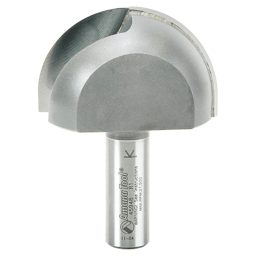 Amana 1/2" Shank Router Bit for Cutting MDF, Softwood, Hardwood, and Veneered Plywood