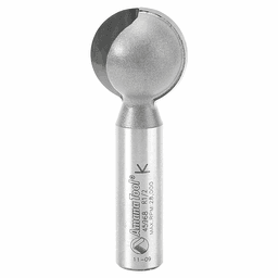 1" x 2-3/4" x 1/2" Radius Ball End Router Bit for Creating Stress-Free Grooves for Conduits