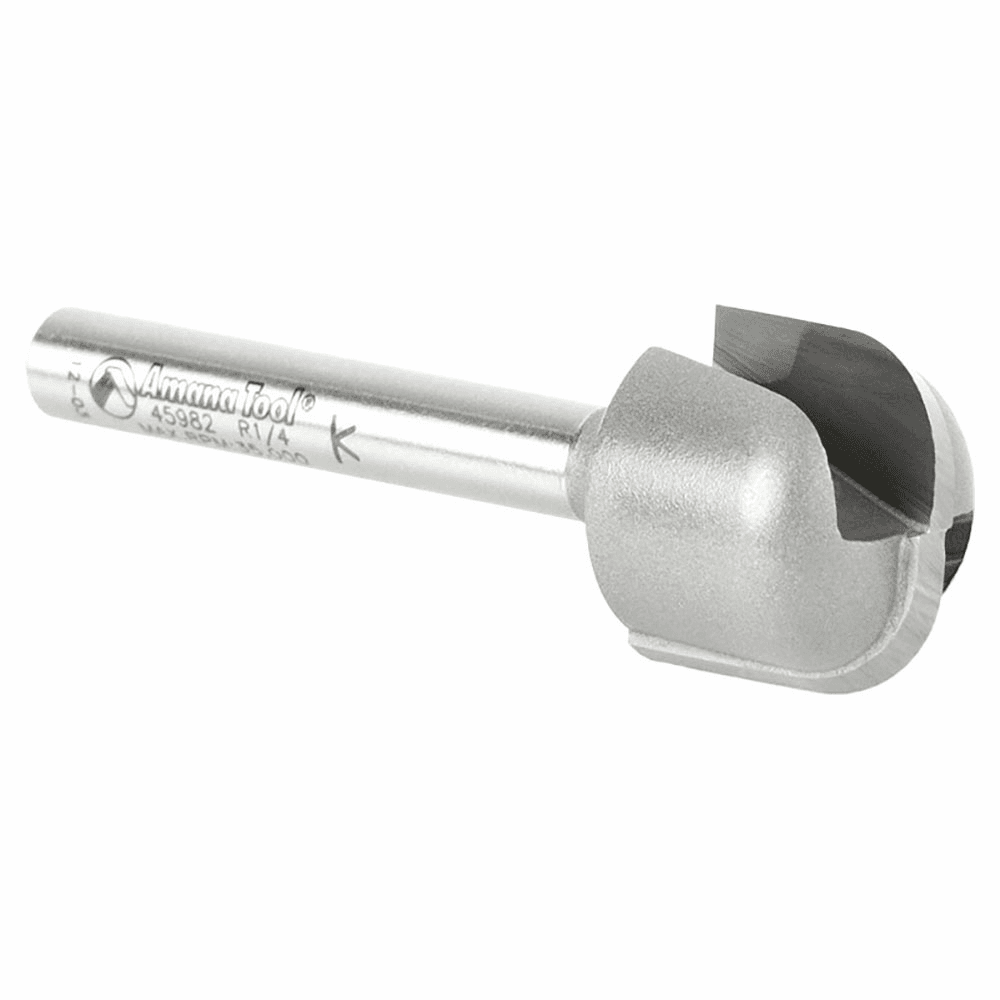 Amana 3-in-1 plunging bit - cuts smooth bottom surfaces, vertical walls, and transition radius - 5/8" cutting height