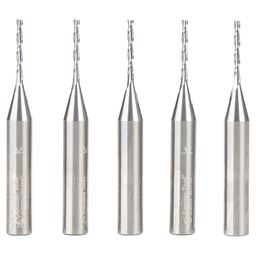1/16" x 2 Up-Cut Spiral Plunge Bit, 2-Flute, 1/4" Shank (5/Pack) Alt 1 - Image