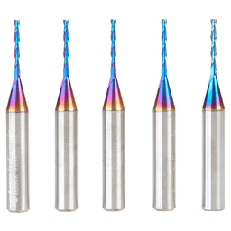 1/16" x 2 Up-Cut Spektra Extreme Tool Life Coated Spiral Plunge Bit, 2-Flute, 1/4" Shank (5/Pack) Alt 1 - Image