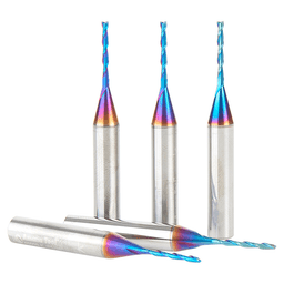 1/16" x 2 Up-Cut Spektra Extreme Tool Life Coated Spiral Plunge Bit, 2-Flute, 1/4" Shank (5/Pack) Alt 2 - Image
