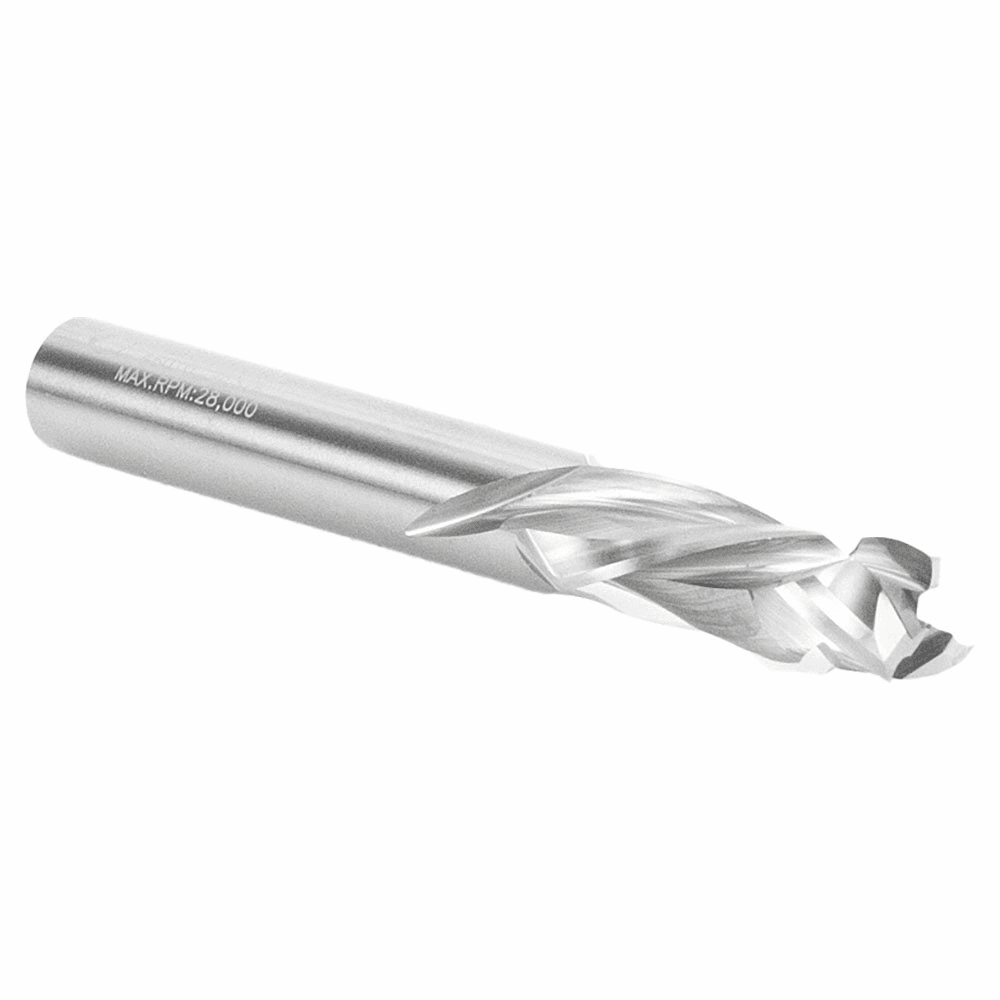 Amana 3-Flute CNC Compression Spiral Bit for High Feed Rates and Clean Finishes