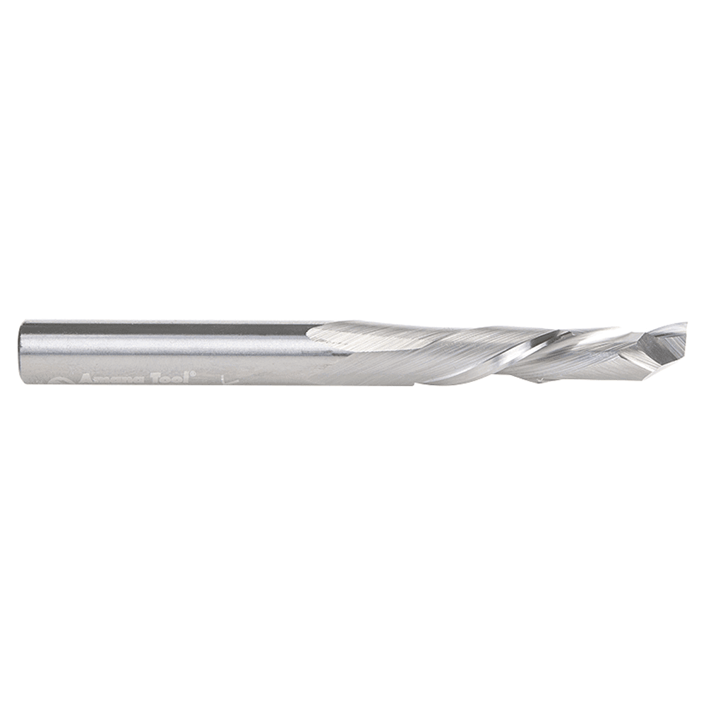 1/4" Dia x 1" CNC Solid Carbide Compression Spiral Bit, 1 Flute, 1/4" Shank Alt 2 - Image