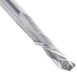 1/4" Dia x 1" CNC Solid Carbide Compression Spiral Bit, 1 Flute, 1/4" Shank Alt 4 - Image