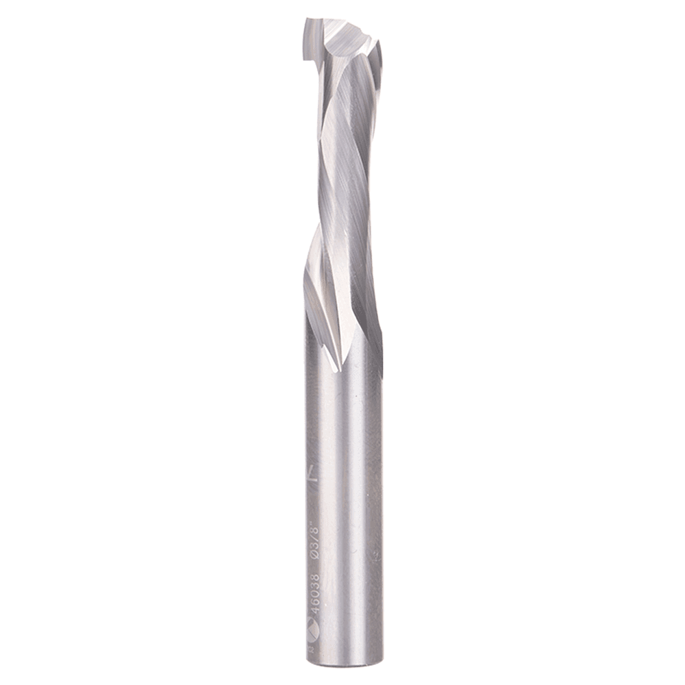 3/8" Dia x 1-1/8" CNC Solid Carbide Compression Spiral Bit, 1 Flute, 3/8" Shank Main - Image