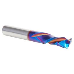 5/16" Dia x 7/8" CNC Solid Carbide Spektra Extreme Tool Life Coated Compression Spiral Bit, 1 Flute, 5/16" Shank Alt 3 - Image