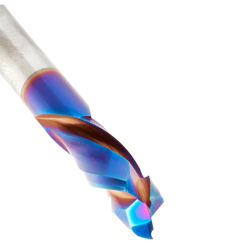 5/16" Dia x 7/8" CNC Solid Carbide Spektra Extreme Tool Life Coated Compression Spiral Bit, 1 Flute, 5/16" Shank Alt 5 - Image