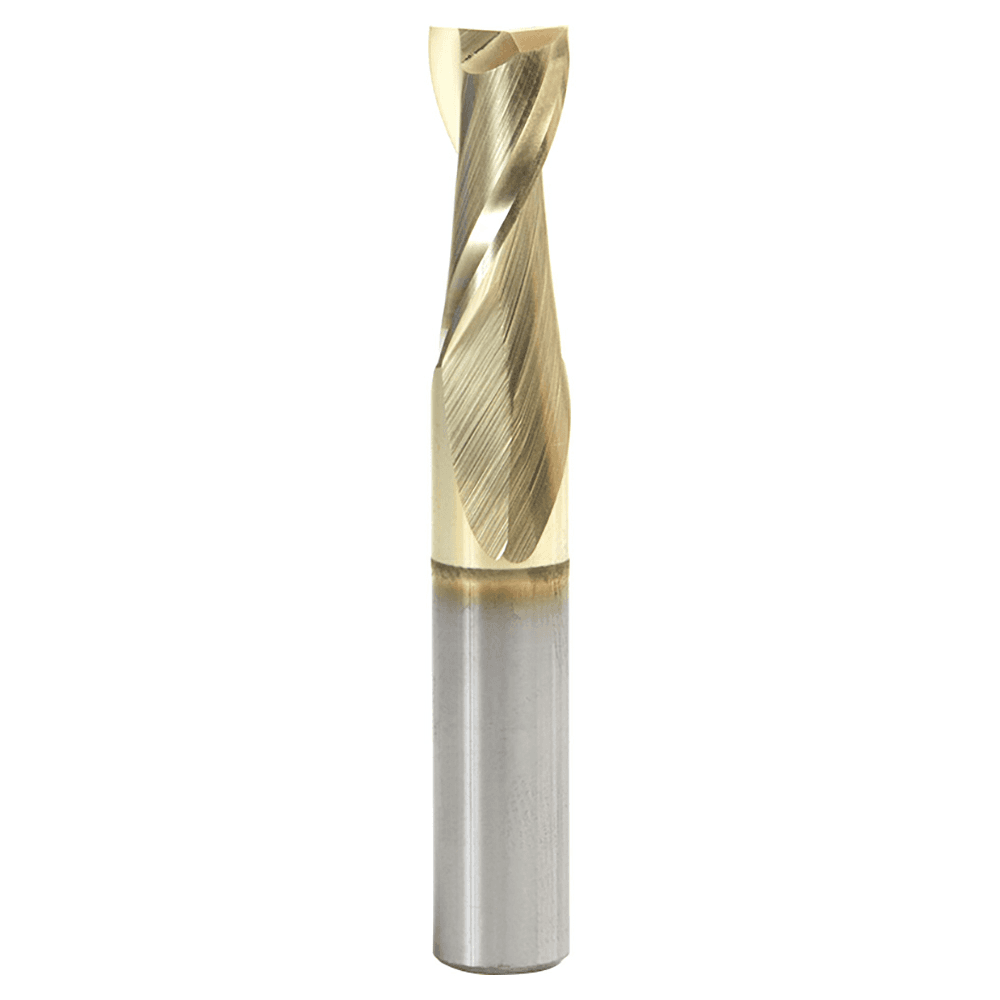 Amana 2-flute router bit for composite materials with ZrN coating