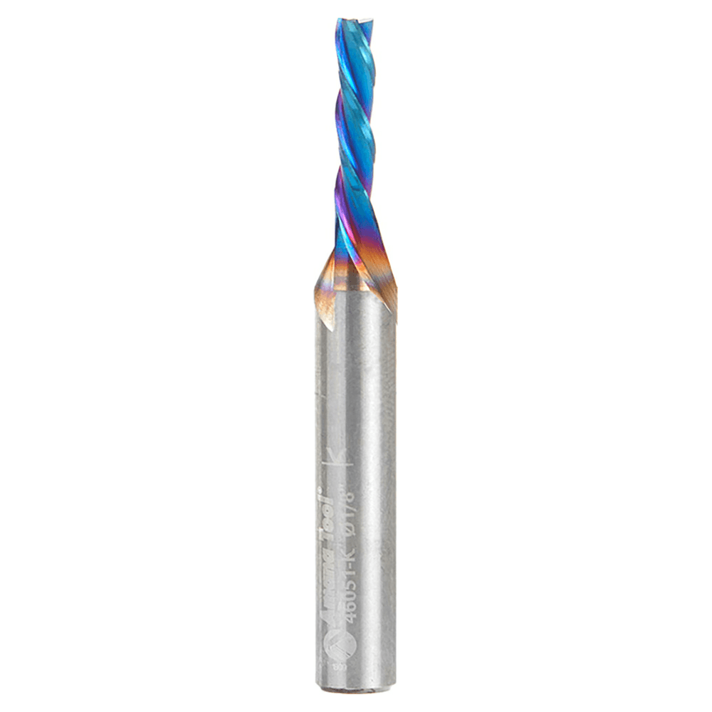 Amana Spektra Down-Cut Spiral Plunge Bit with 3-Flute Design and 1/4" Shank
