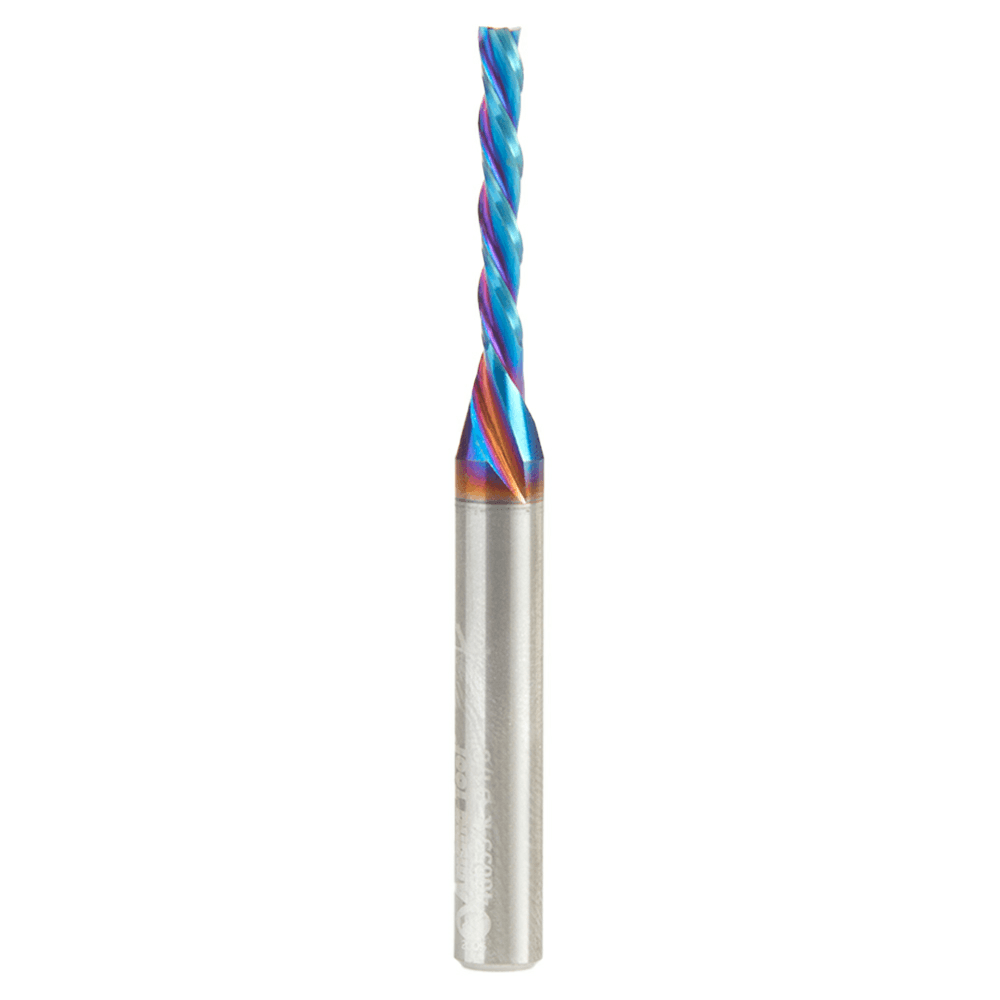 1/8" x 2-1/2" Down-Cut Spektra Extreme Tool Life Coated Spiral Plunge Bit, 3-Flute, 1/4" Shank Alt 1 - Image