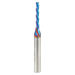 1/8" x 2-1/2" Down-Cut Spektra Extreme Tool Life Coated Spiral Plunge Bit, 3-Flute, 1/4" Shank Alt 1 - Image