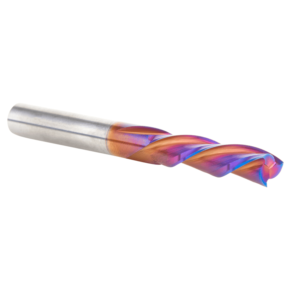 1/4" x 2-1/2" Down-Cut Spektra Extreme Tool Life Coated Spiral Plunge Bit, 3-Flute, 1/4" Shank Alt 3 - Image