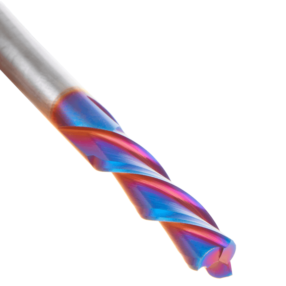1/4" x 2-1/2" Down-Cut Spektra Extreme Tool Life Coated Spiral Plunge Bit, 3-Flute, 1/4" Shank Alt 5 - Image