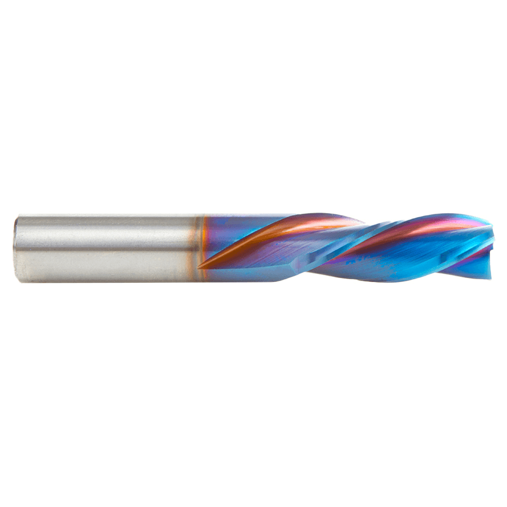 3/8 x 2-1/2" Down-Cut Spektra Extreme Tool Life Coated Spiral Plunge Bit, 3-Flute, 3/8 Shank Alt 2 - Image