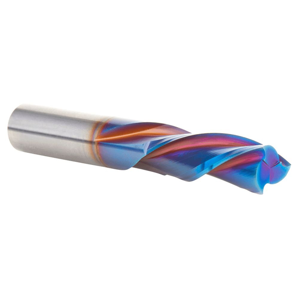 3/8 x 2-1/2" Down-Cut Spektra Extreme Tool Life Coated Spiral Plunge Bit, 3-Flute, 3/8 Shank Alt 3 - Image