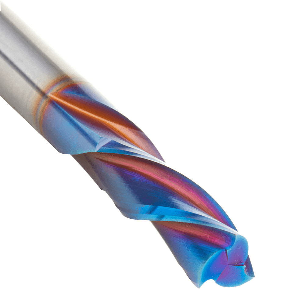 3/8 x 2-1/2" Down-Cut Spektra Extreme Tool Life Coated Spiral Plunge Bit, 3-Flute, 3/8 Shank Alt 4 - Image