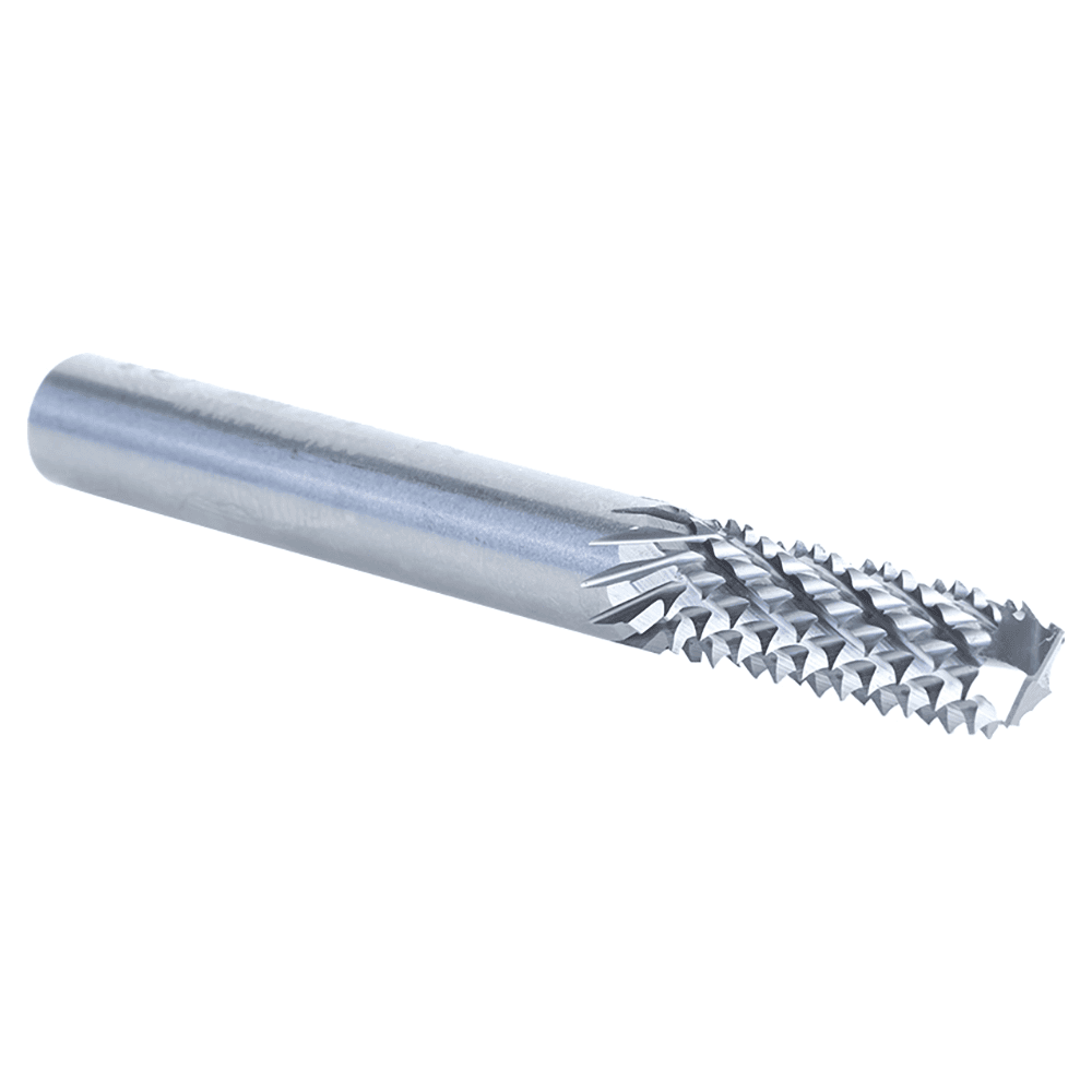 1/4" x 3/4" Diamond Pattern Composite Cutting End Mill Bit, 1/4" Shank Alt 3 - Image