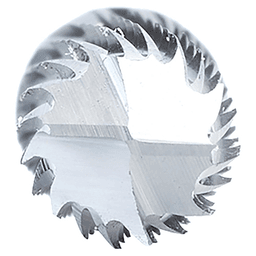 1/4" x 3/4" Diamond Pattern Composite Cutting End Mill Bit, 1/4" Shank Alt 4 - Image