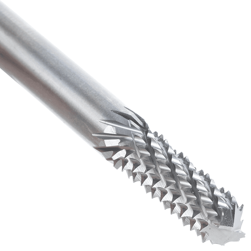 1/4" x 3/4" Diamond Pattern Composite Cutting End Mill Bit, 1/4" Shank Alt 5 - Image