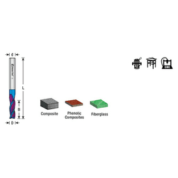 Spektra Coated Router Bit for Plastic and Phenolic Cutting