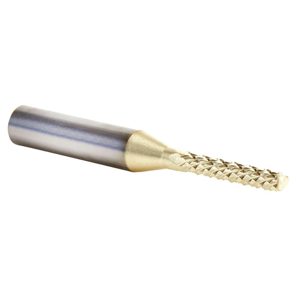 1/8" x 3/4" CNC Diamond Pattern Composite Cutting End Mill Bit, 1/4" Shank Alt 3 - Image