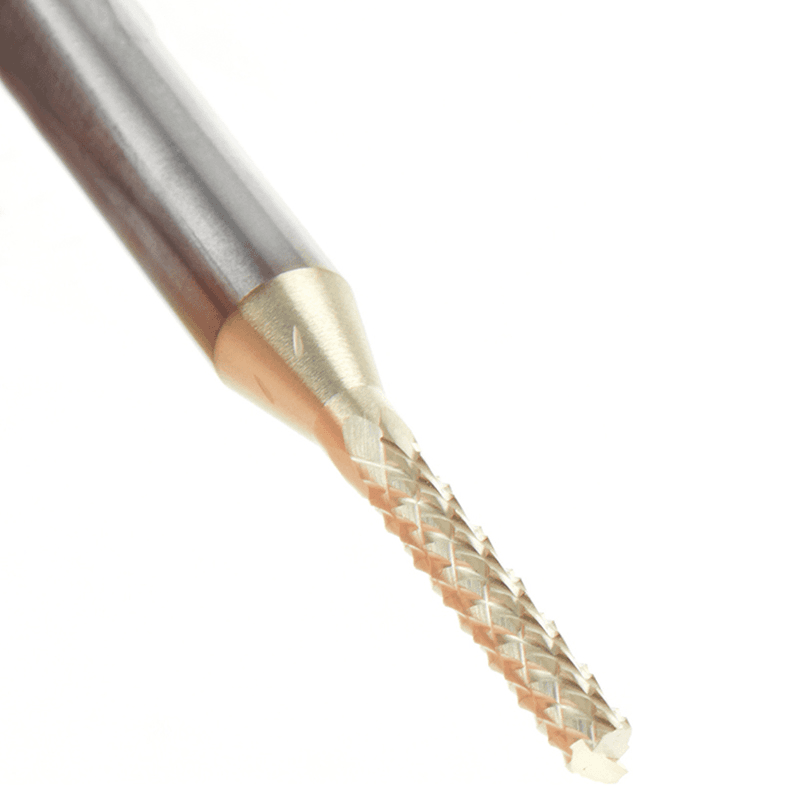 1/8" x 3/4" CNC Diamond Pattern Composite Cutting End Mill Bit, 1/4" Shank Alt 4 - Image