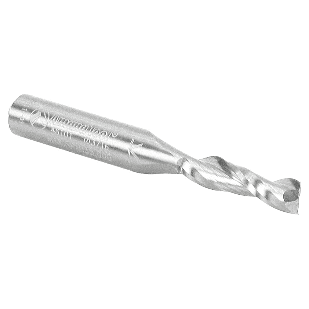 Special carbide grade and polished flutes provide superior finish and longer tool life.