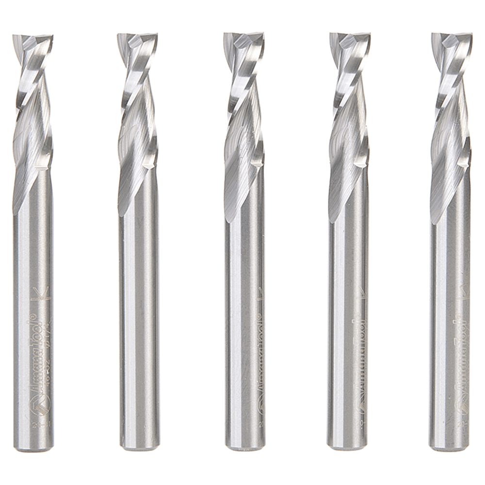 46102-5 1/4" x 2-1/2" Up-Cut Spiral Plunge Bit, 2-Flute, 1/4" Shank ((5/Pack) Alt 1 - Image