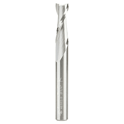 Amana 1/4" shank plunge bit for deeper penetration with less stress.