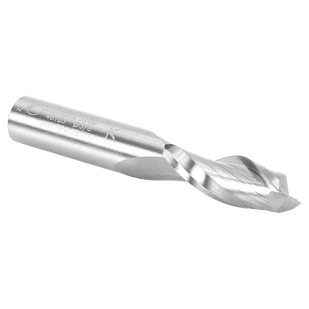 Amana 3/8" x 2-1/2" Up-Cut Spiral Plunge Bit with 3/8" Shank and 1" Cutting Height