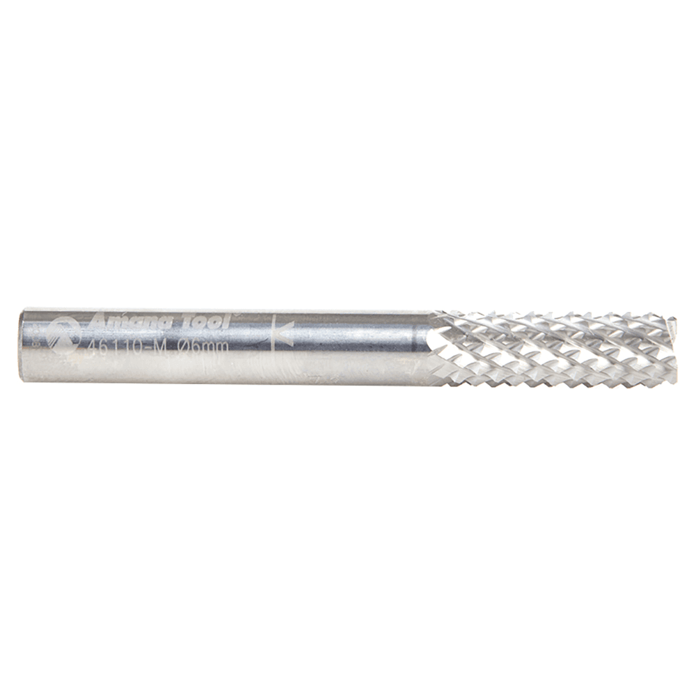 6mm x 19mm Diamond Pattern Composite Cutting End Mill Bit, 6mm Shank Alt 2 - Image