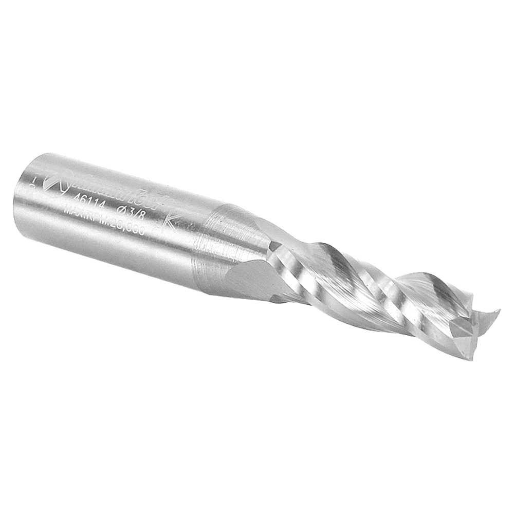 3-Flute Amana 3/8" Shank Bit for High Quality Finish in Production Settings