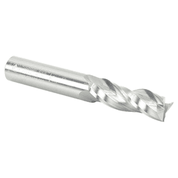 Amana 1/2" Up-Cut Spiral Plunge Bit - 3-Flute - 1-1/2" Cutting Height - Ideal for Softwood, Hardwood, Plywood, and Composites