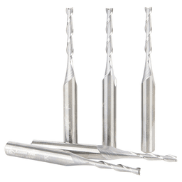 1/8" x 2-1/2" Up-Cut Spiral Plunge Bit, 2-Flute, 1/4" Shank (5/Pack) Alt 2 - Image