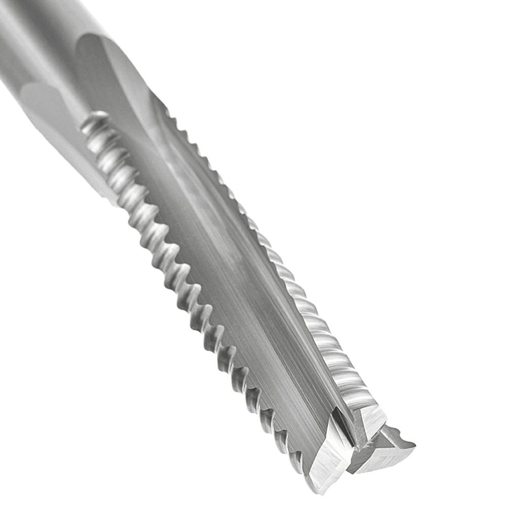 High RPM/Feed Rate CNC Router Bit - Amana 1/2" x 4-1/2" Up-Cut Roughing Spiral Router Bit Image 2